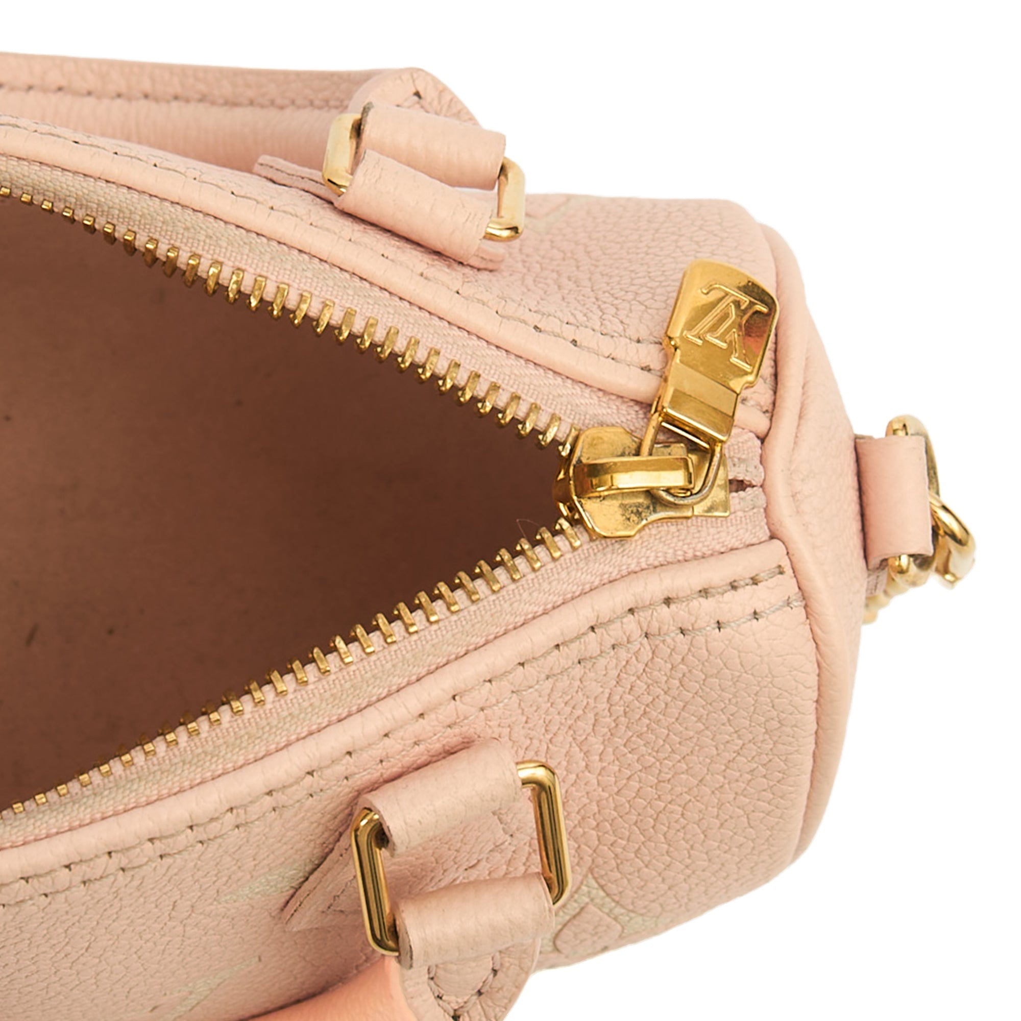 Louis Vuitton Cross Body Speedy - Nano in Pink, Empreinte Leather