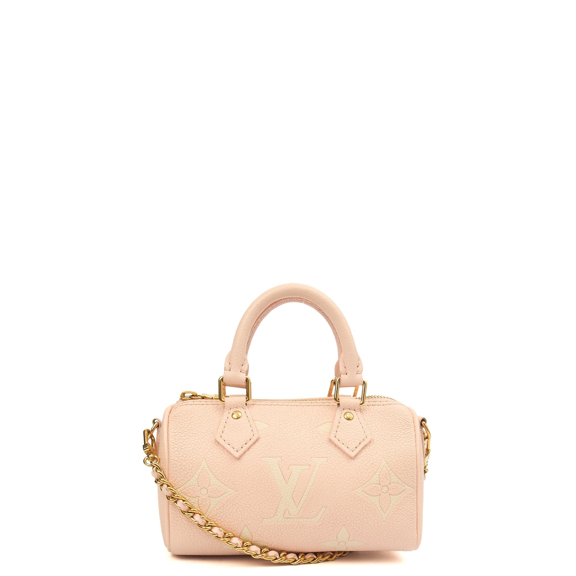 Louis Vuitton Cross Body Speedy - Nano in Pink, Empreinte Leather