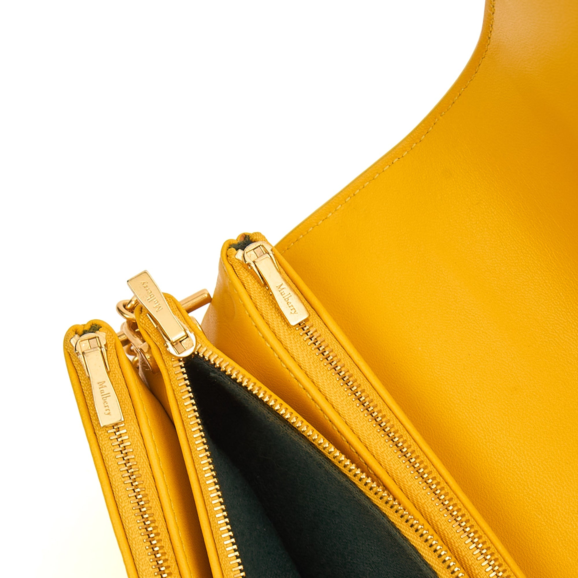 Mulberry Cross Body Clifton in Yellow, Calfskin Leather