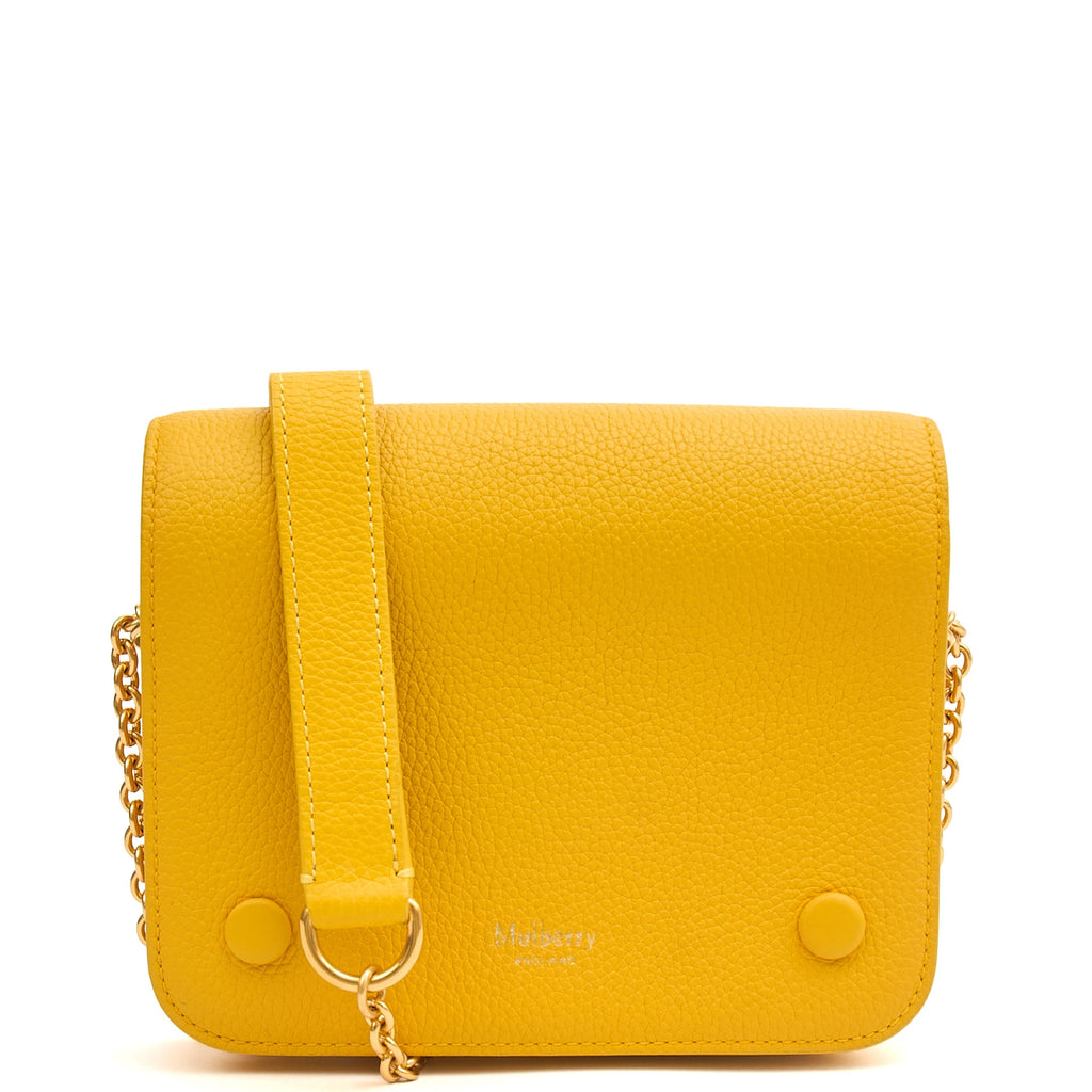 Mulberry Cross Body Clifton in Yellow, Calfskin Leather
