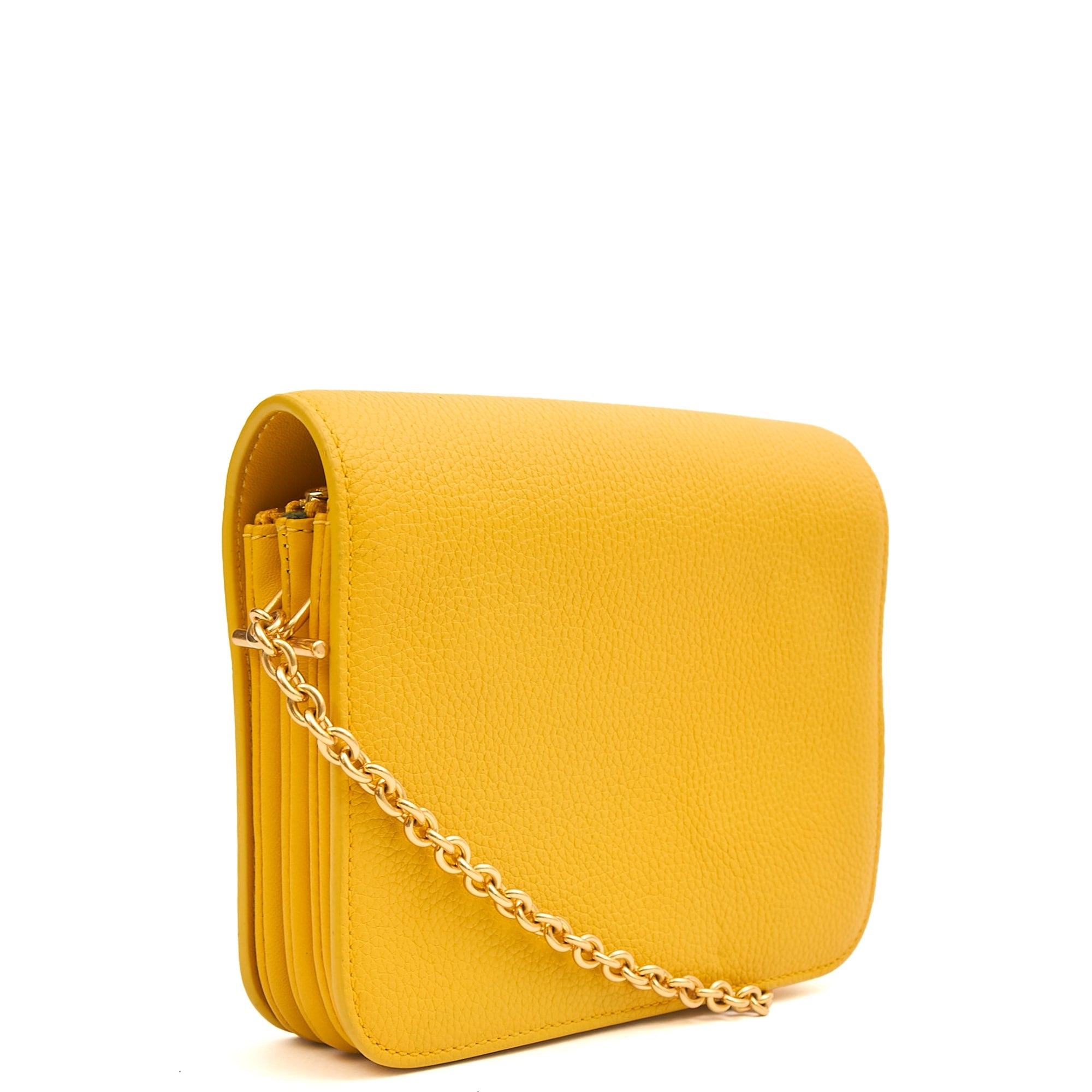 Mulberry Cross Body Clifton in Yellow, Calfskin Leather