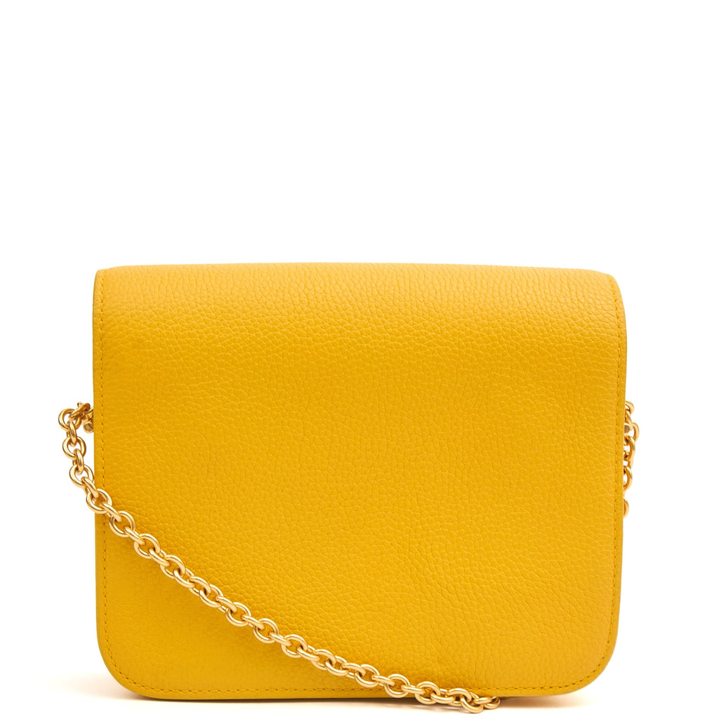 Mulberry Cross Body Clifton in Yellow, Calfskin Leather