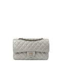 Chanel Shoulder Bag Classic Double Flap - Medium in Metallic, Calfskin Leather