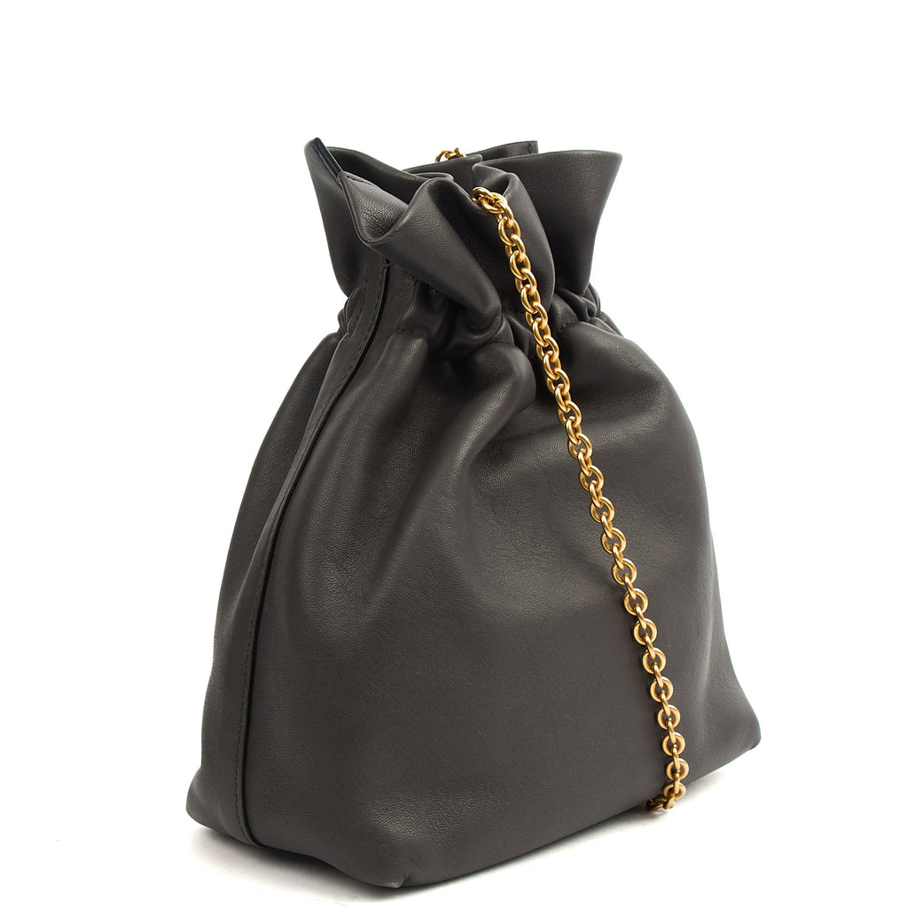 Mulberry Cross Body Lynton Mini Bucket in Blue, Calfskin Leather