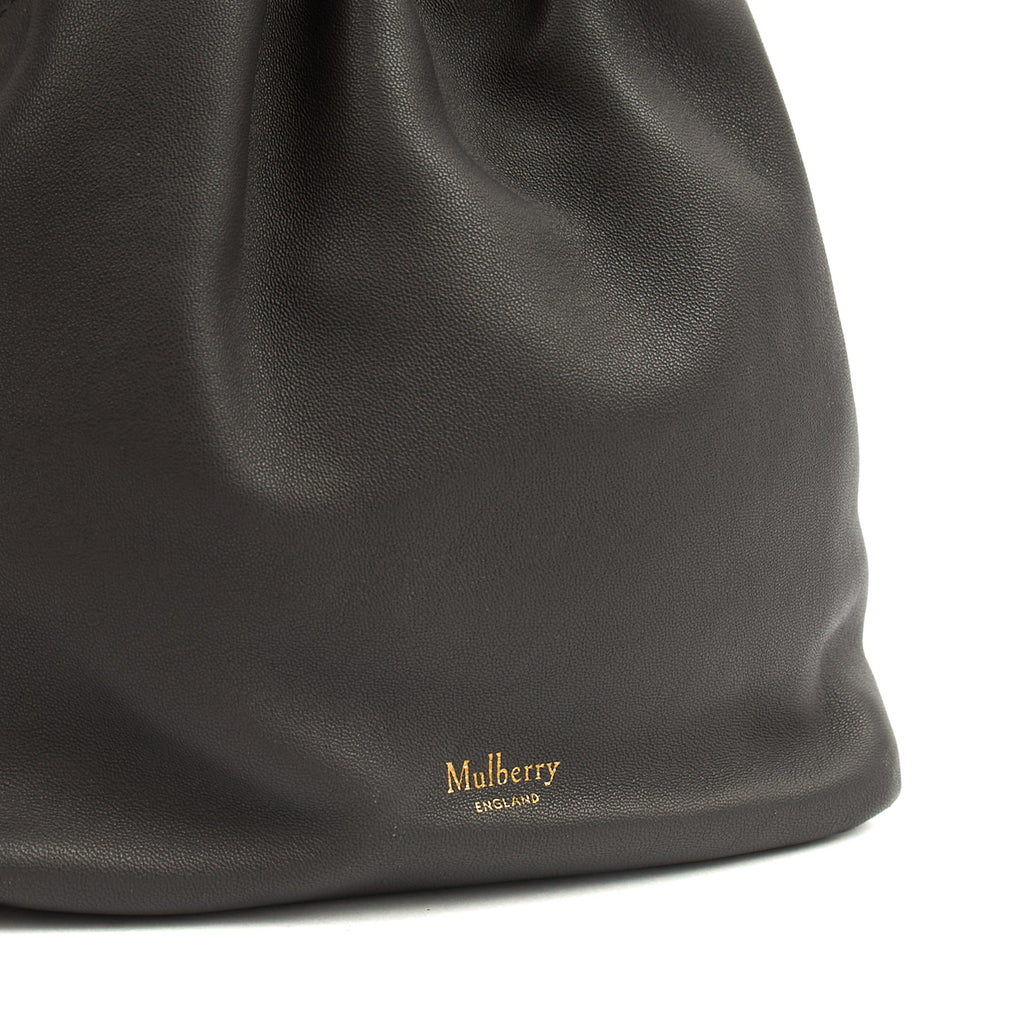 Mulberry Cross Body Lynton Mini Bucket in Blue, Calfskin Leather