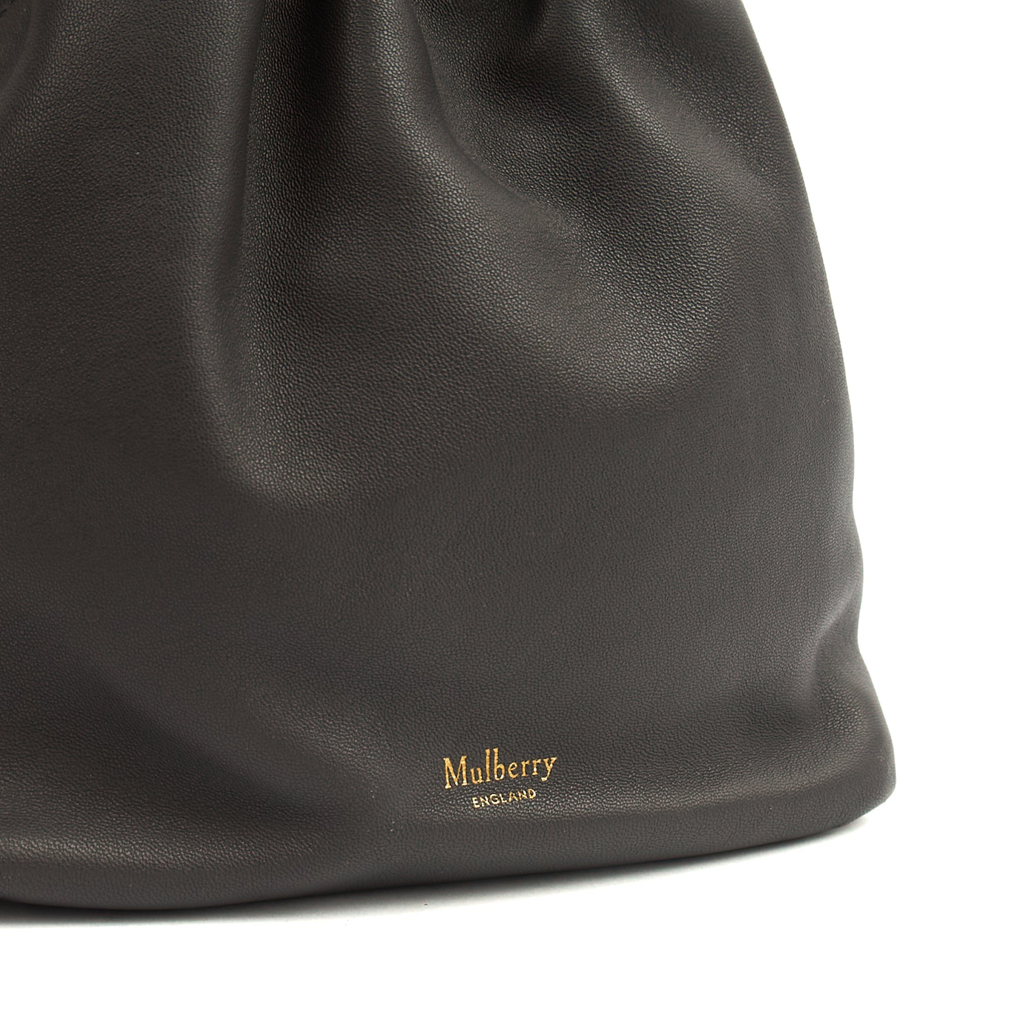 Mulberry Cross Body Lynton Mini Bucket in Blue, Calfskin Leather