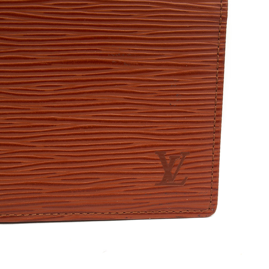Louis Vuitton  Holder Wallet in Brown, Epi Leather