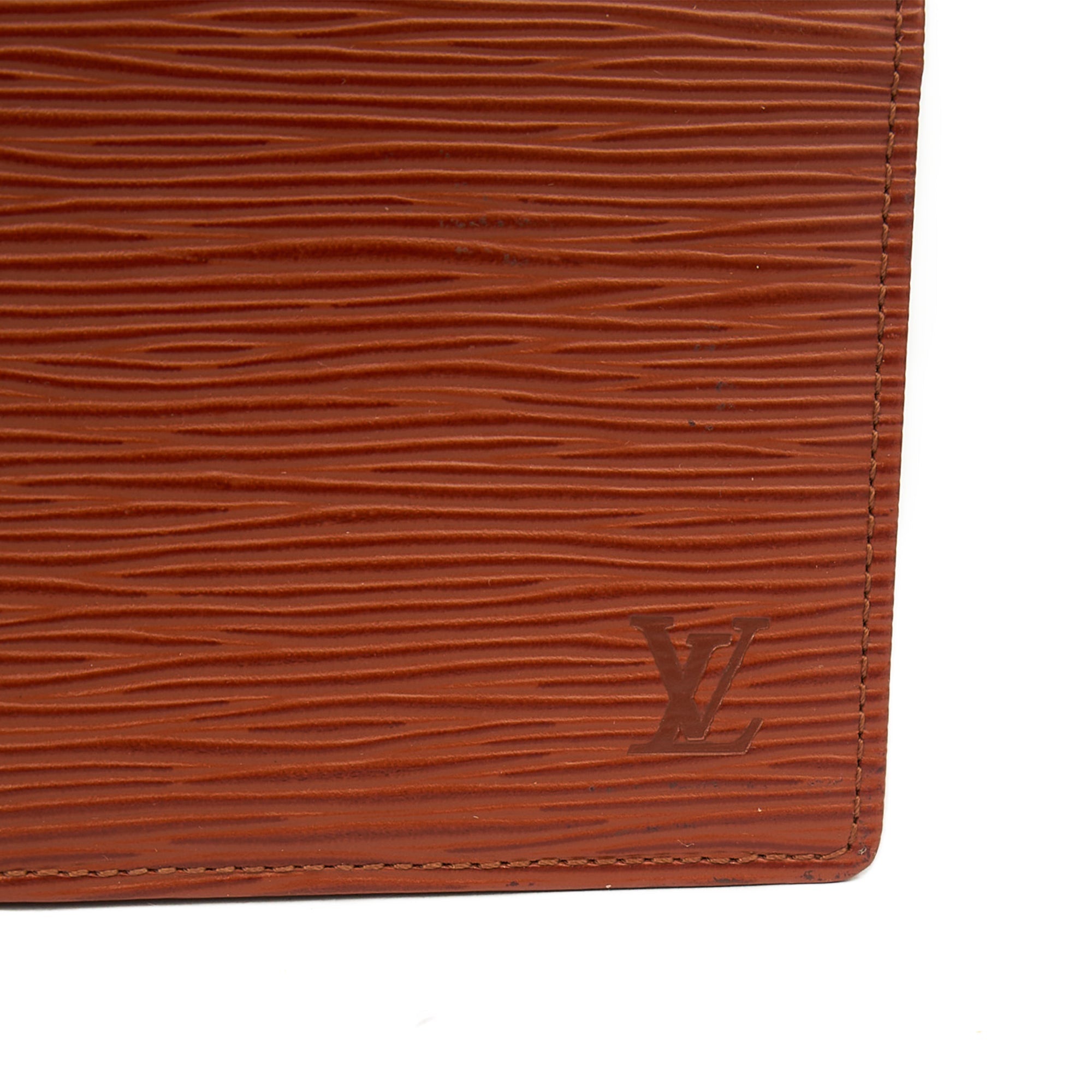 Louis Vuitton  Holder Wallet in Brown, Epi Leather