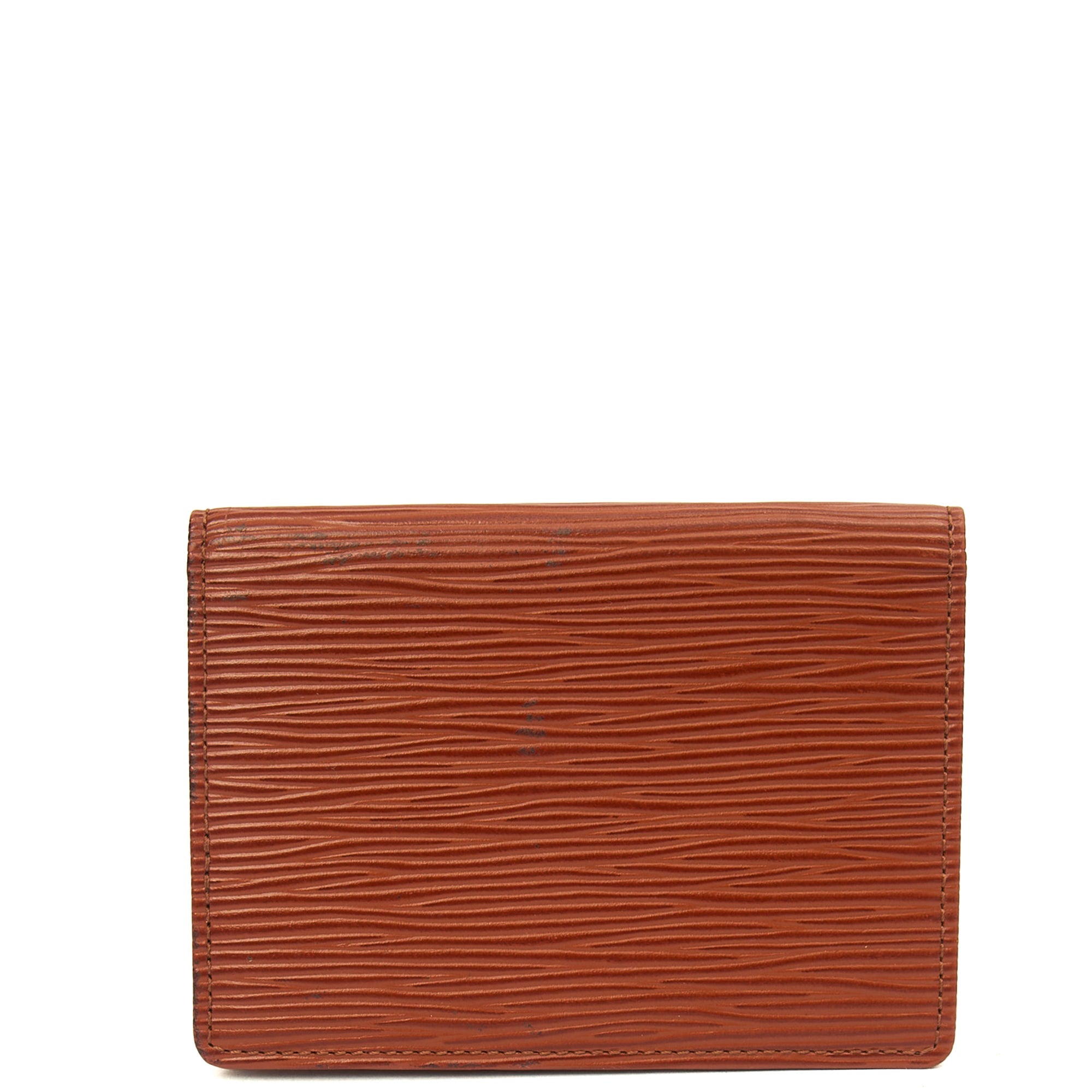 Louis Vuitton  Holder Wallet in Brown, Epi Leather