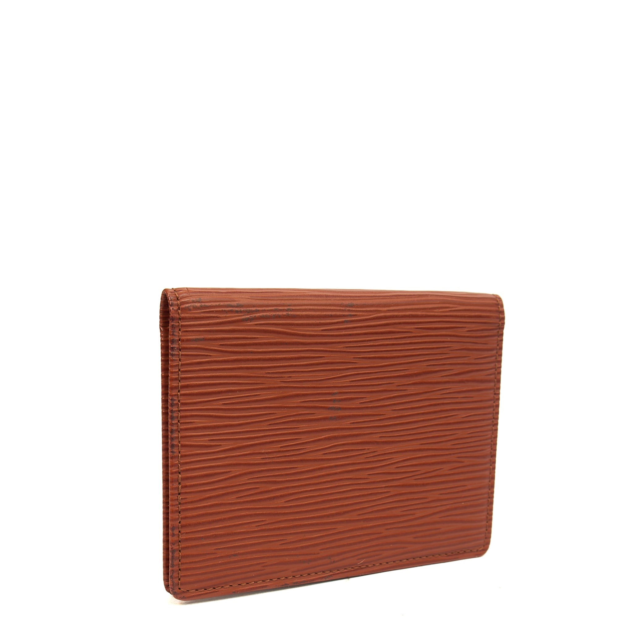 Louis Vuitton  Holder Wallet in Brown, Epi Leather