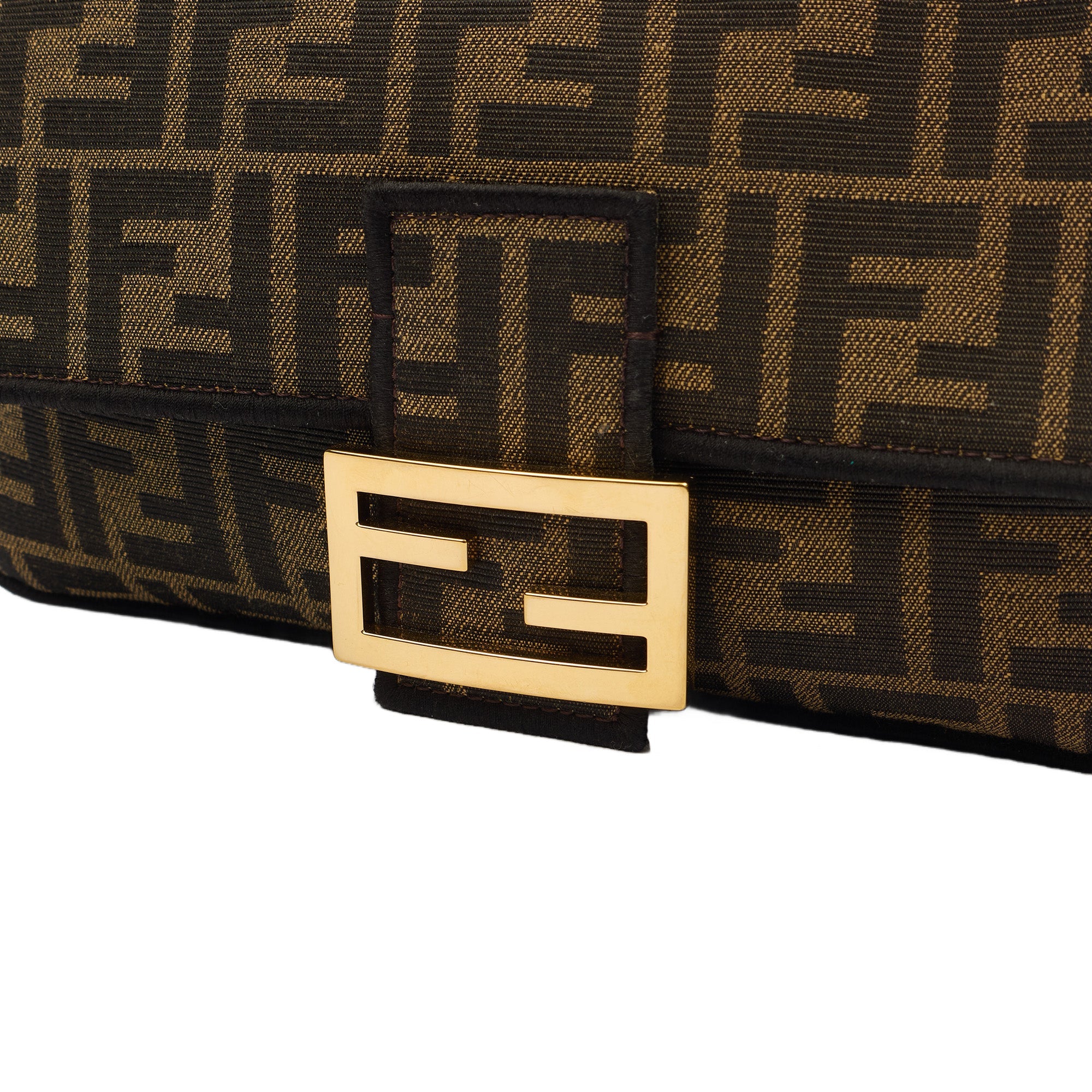 Fendi Cross Body Baguette in Zucca FF, Exotic Effect Leather