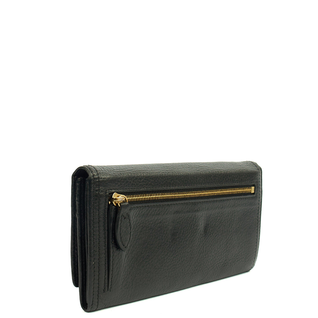 Mulberry Purse Daria Continental Wallet in Black, Leather