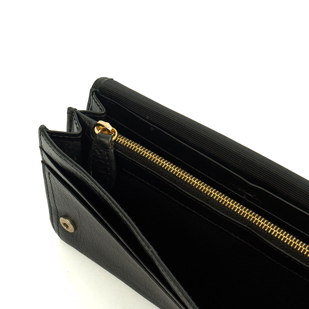 Mulberry Purse Daria Continental Wallet in Black, Leather