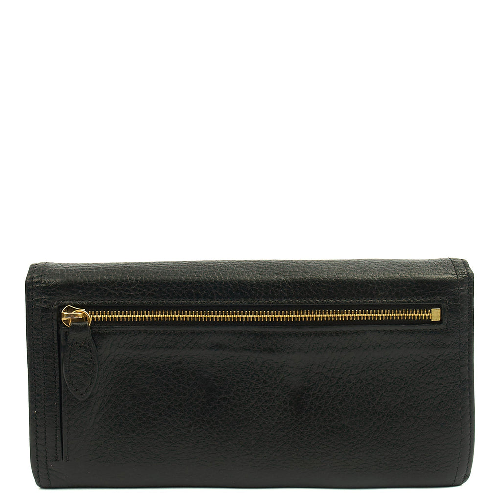 Mulberry Purse Daria Continental Wallet in Black, Leather