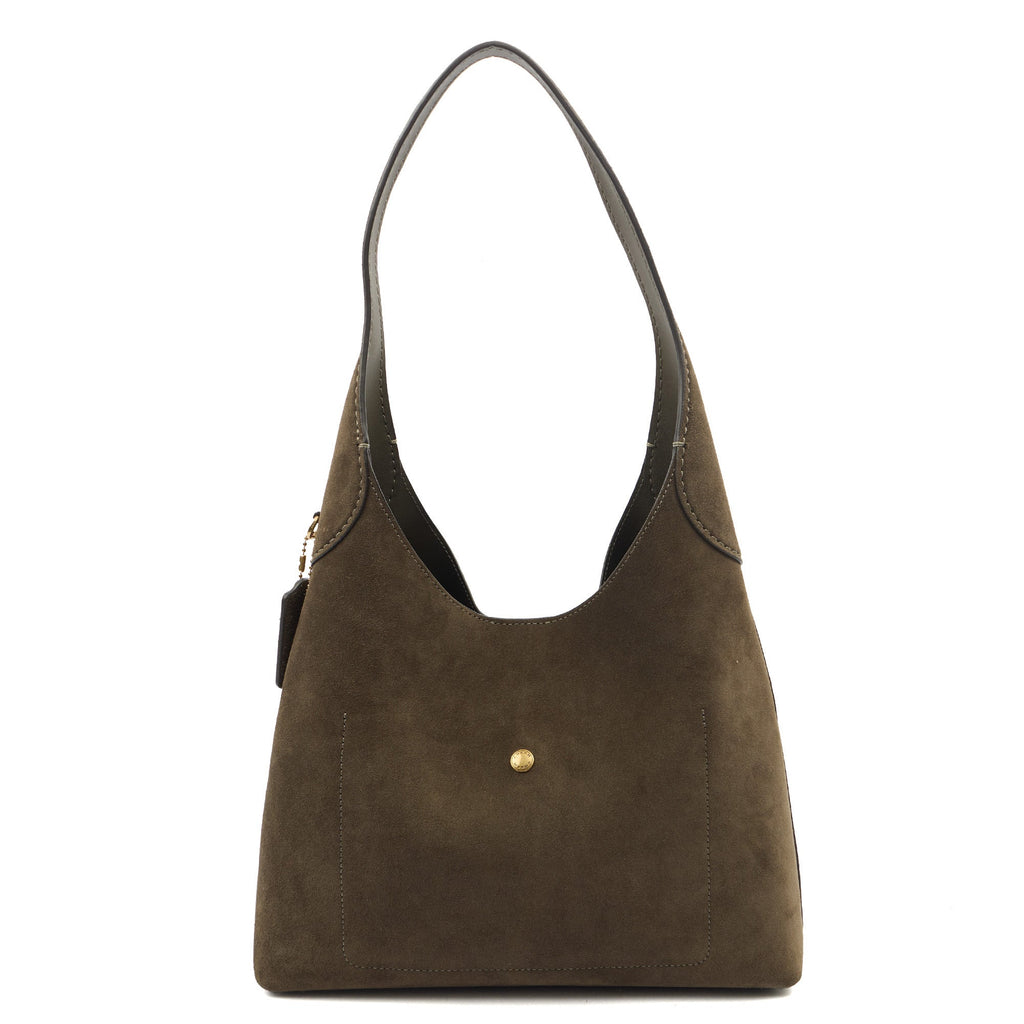 Coach Shoulder Bag Brooklyn Shoulder Bag 28 in Brown, Suede