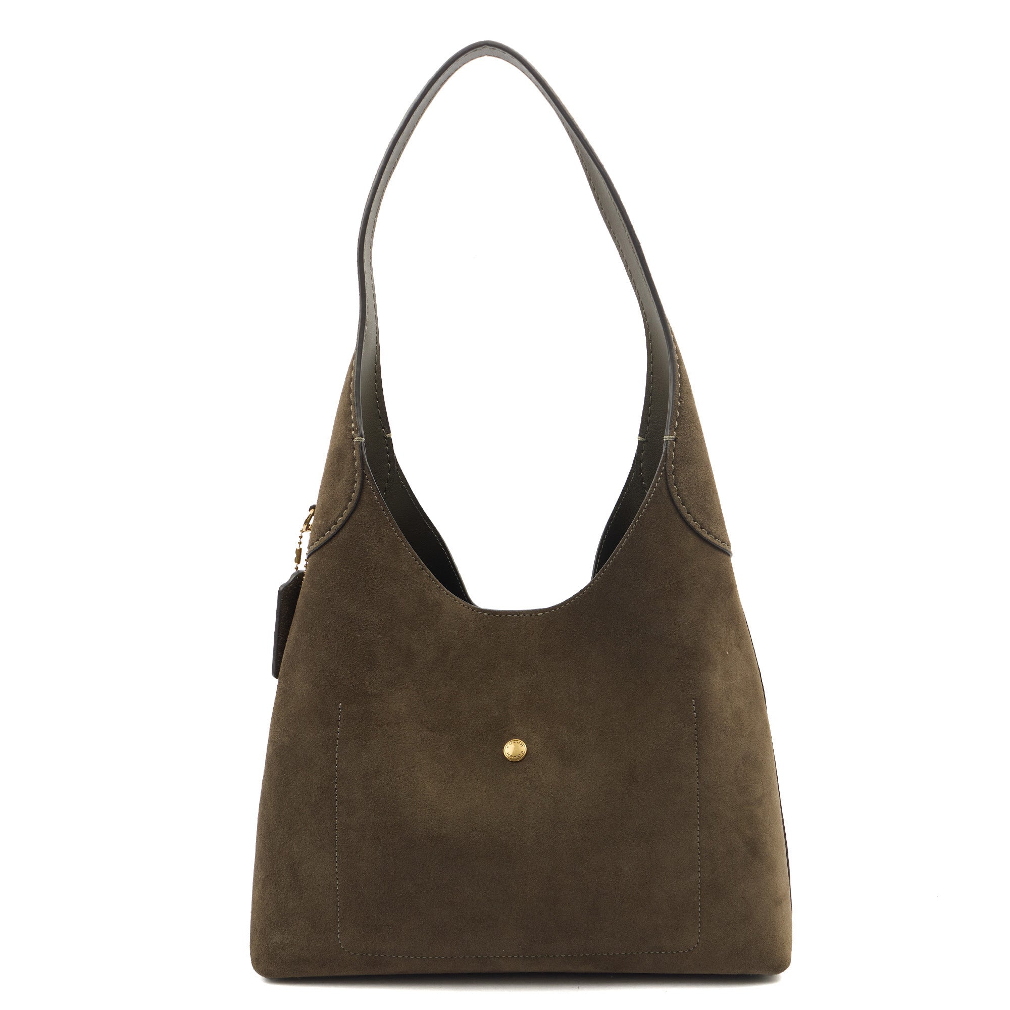 Coach Shoulder Bag Brooklyn Shoulder Bag 28 in Brown, Suede