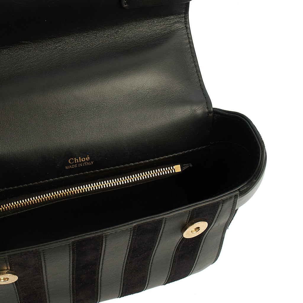 Chloe Backpack Nacha in Black, Leather