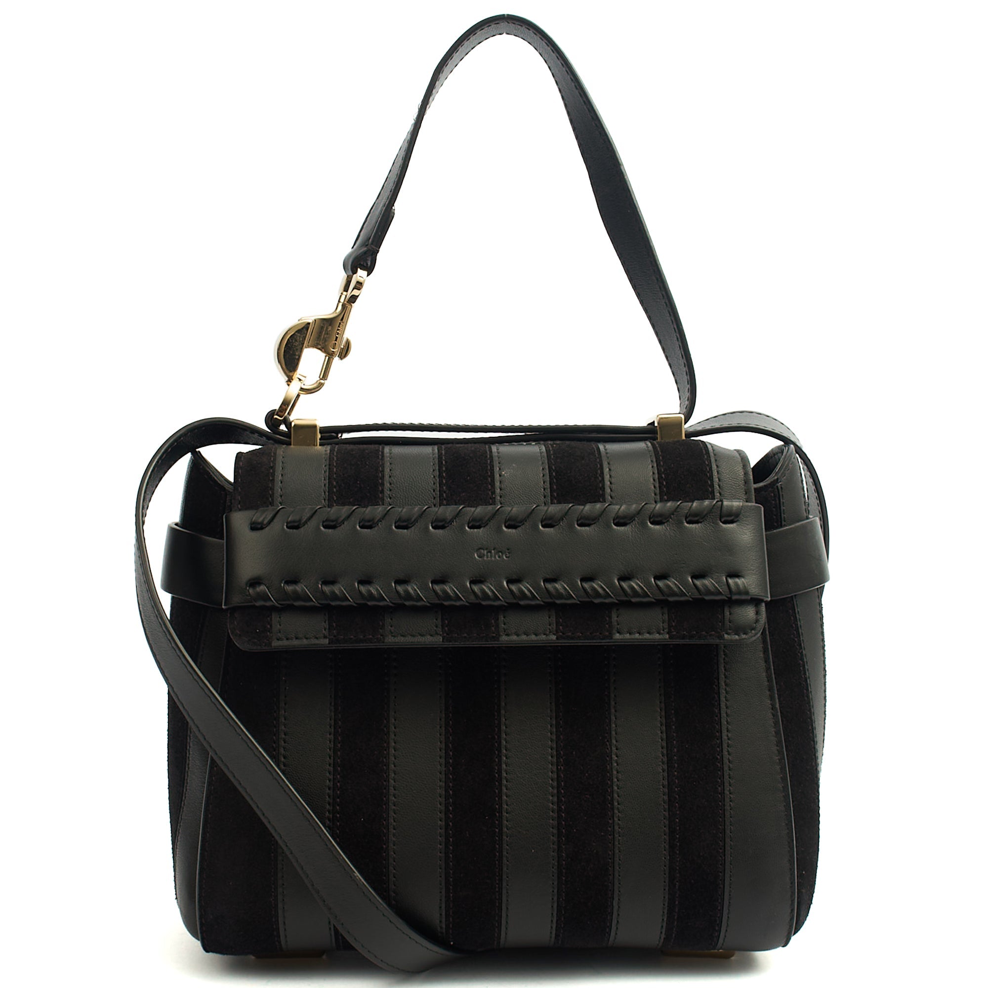 Chloe Backpack Nacha in Black, Leather