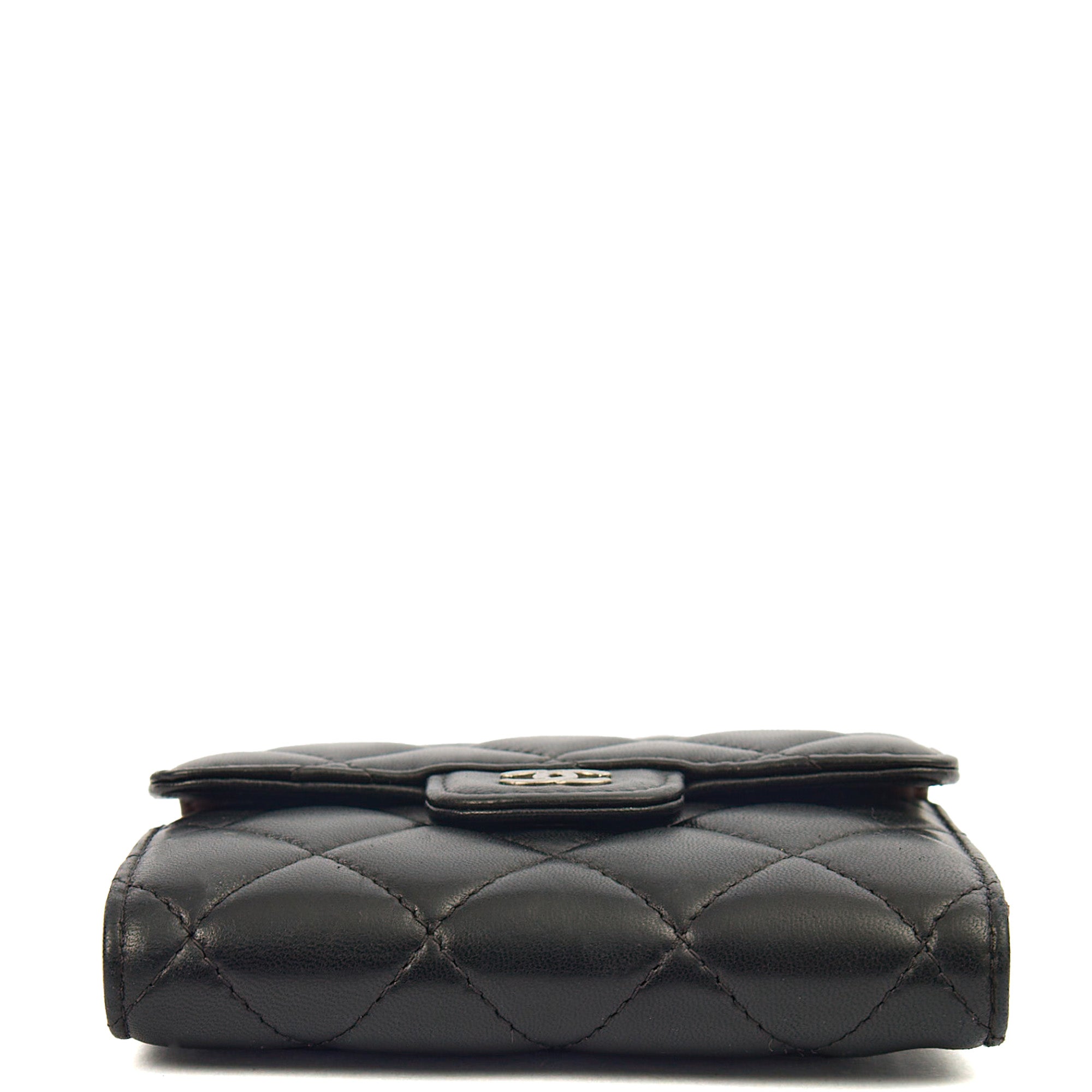 Chanel Wallet Flap Wallet in Black, Lambskin Leather