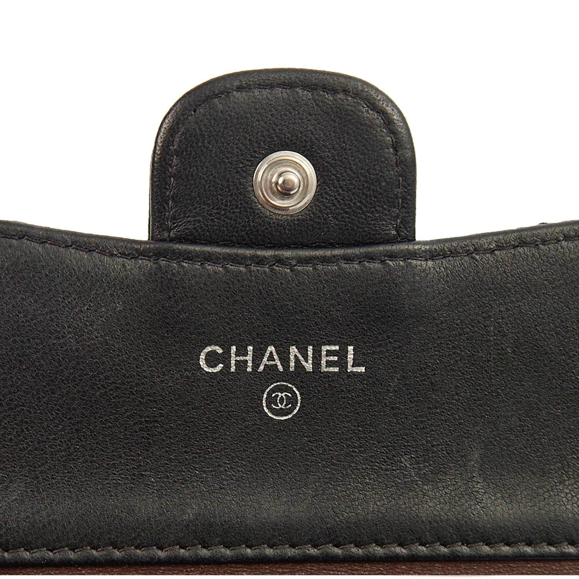 Chanel Wallet Flap Wallet in Black, Lambskin Leather