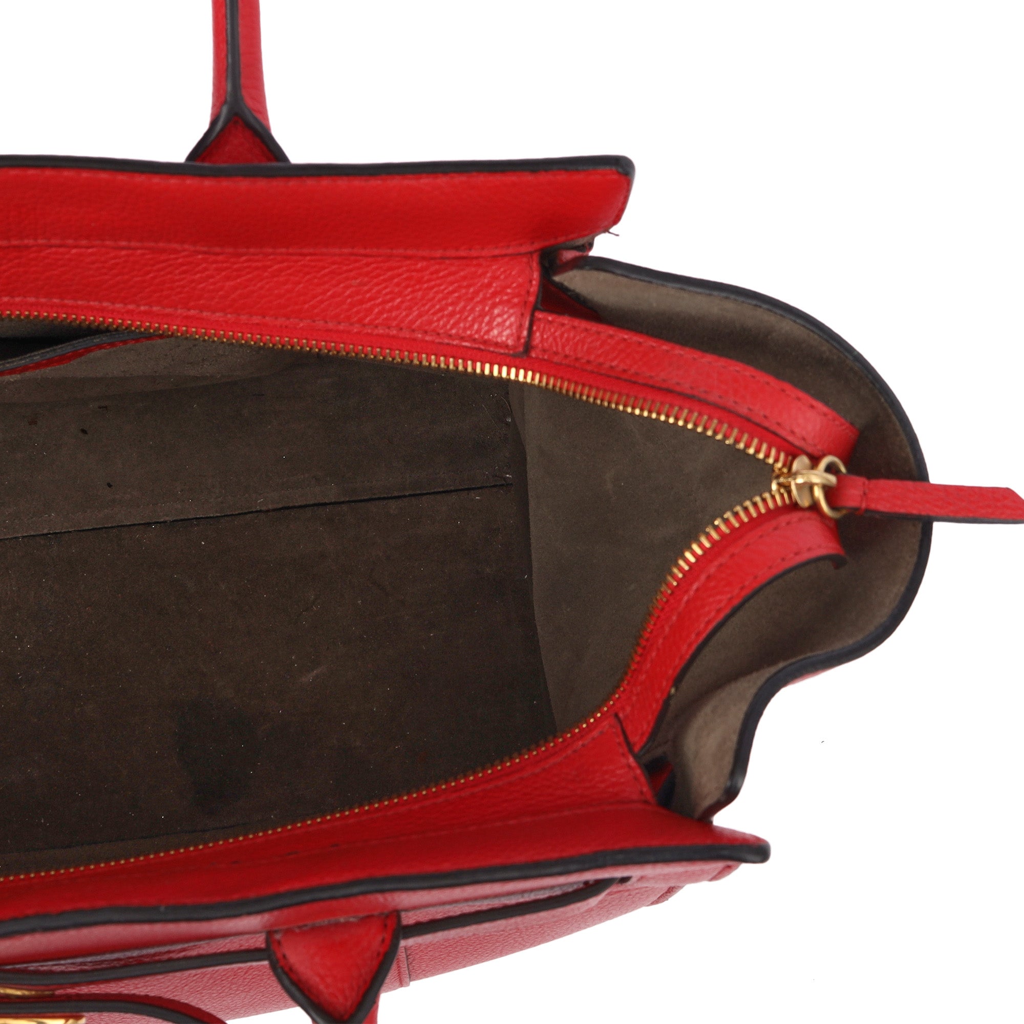 Mulberry Tote Zipped Bayswater in Red, Calfskin Leather