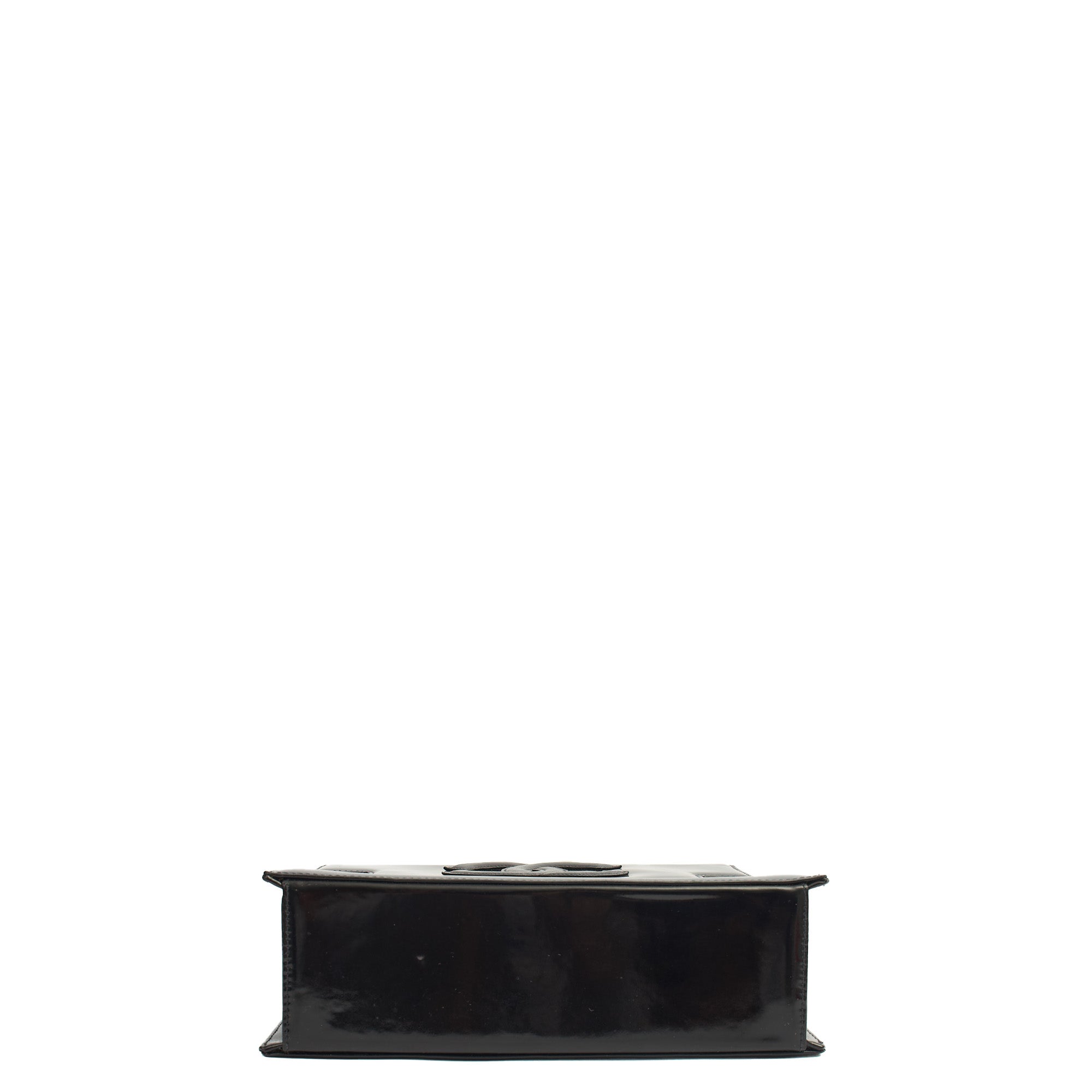 Chanel Shoulder Bag Vintage Flap Bag  in Black, Patent Leather