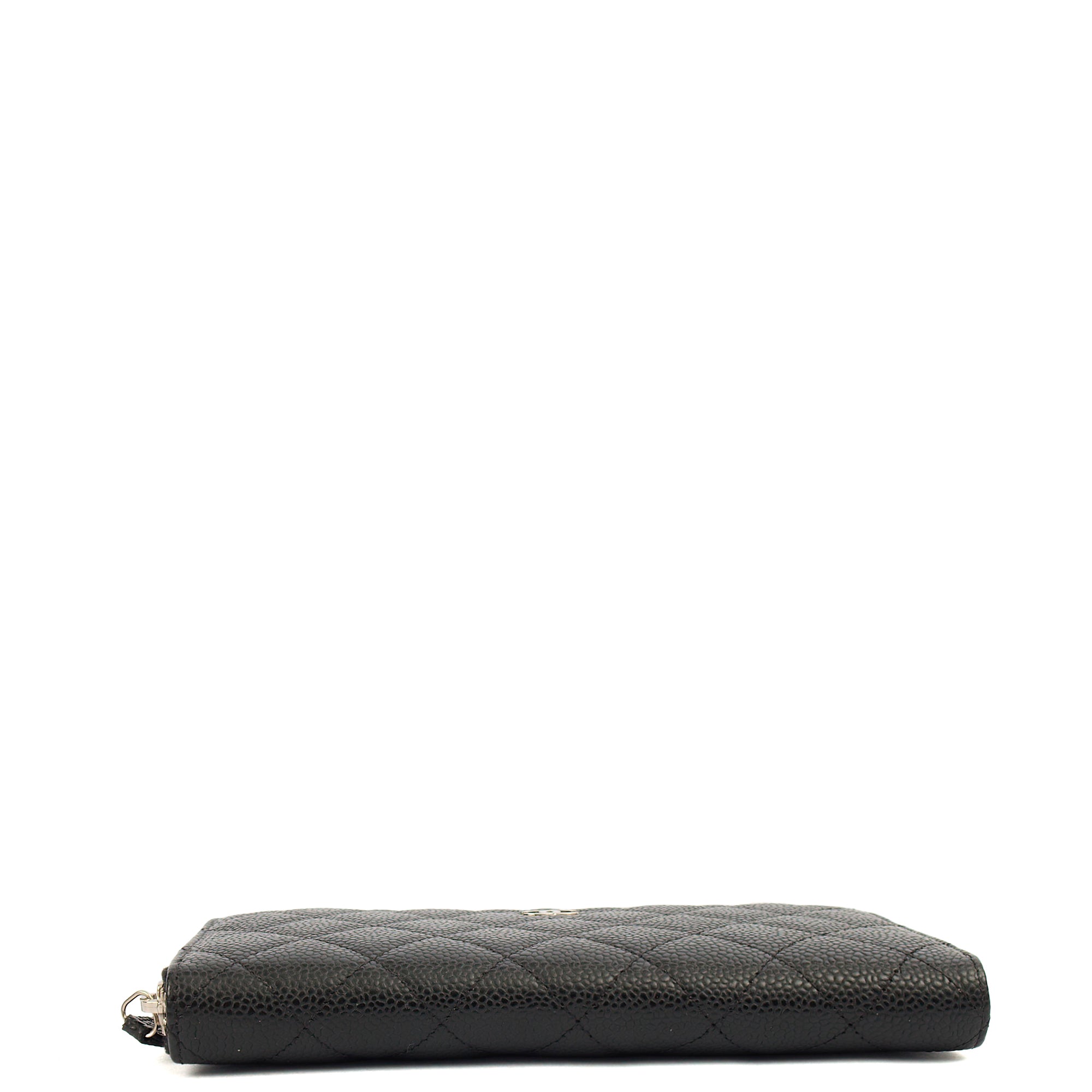 Chanel Purse Zip Wallet in Black, Caviar Leather