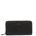 Chanel Purse Zip Wallet in Black, Caviar Leather