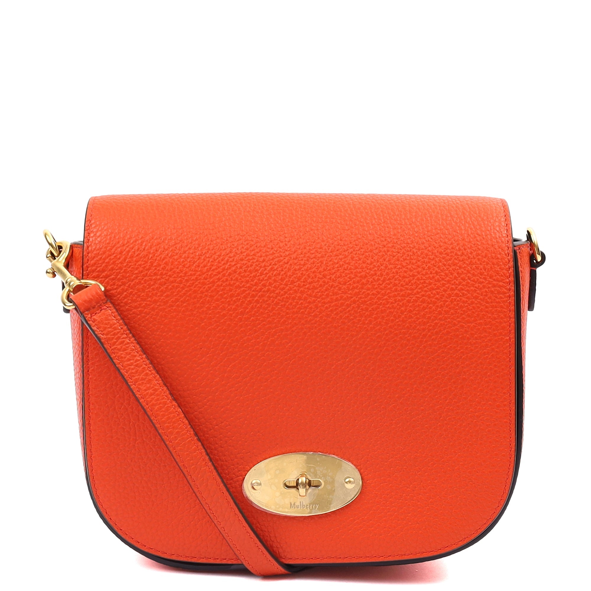 Mulberry Cross Body Darley Shoulder Bag  in Orange, Leather