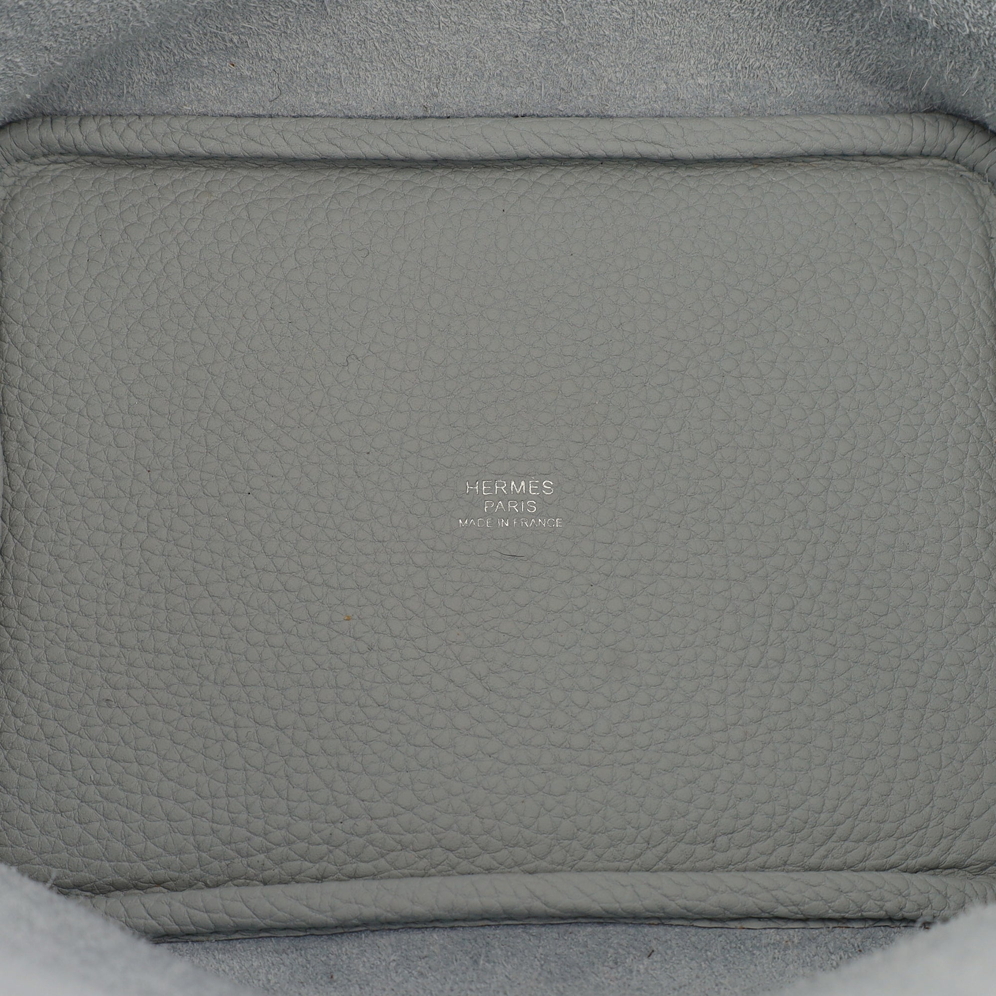 Hermes Bucket Bag Picotin 18 in Bleu Pale, Clemence Leather
