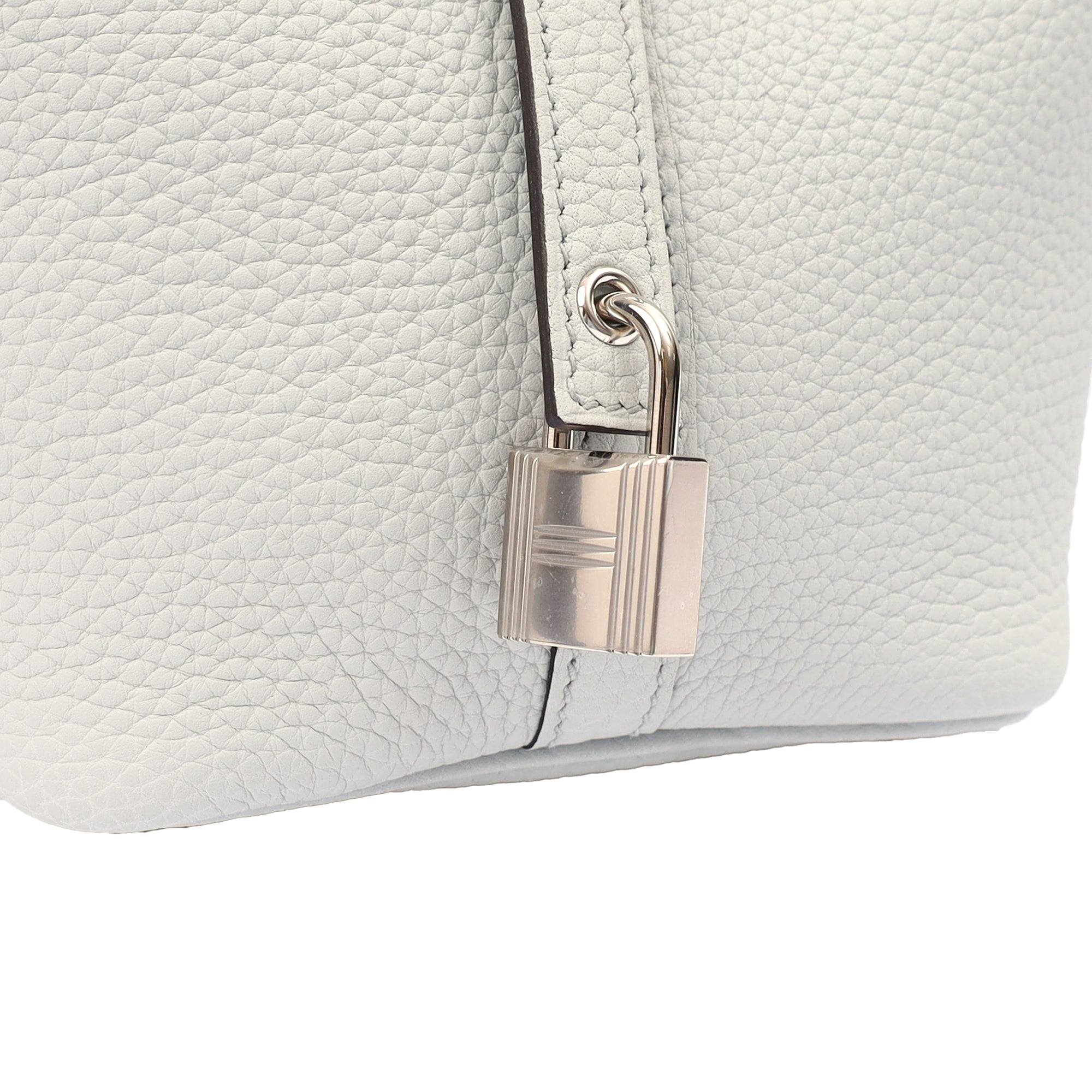 Hermes Bucket Bag Picotin 18 in Bleu Pale, Clemence Leather