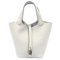 Hermes Bucket Bag Picotin 18 in Bleu Pale, Clemence Leather