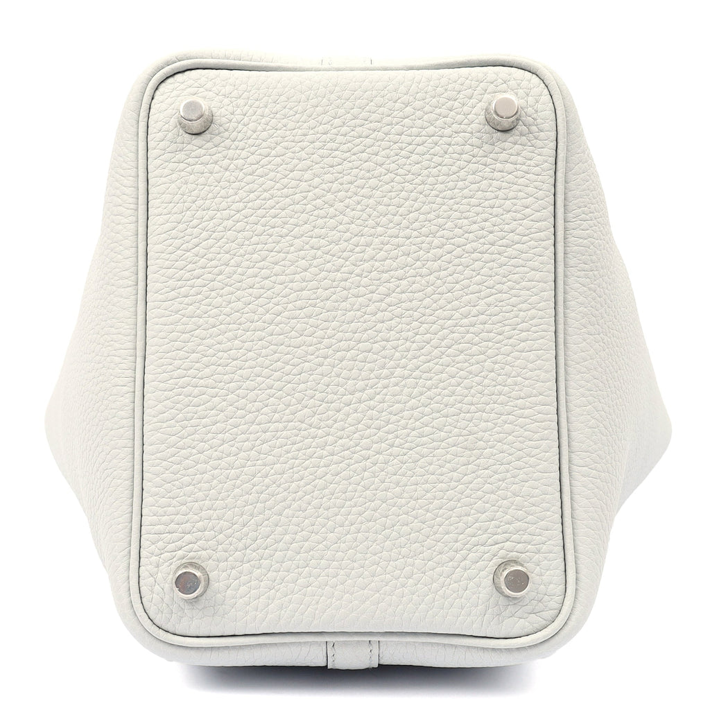 Hermes Bucket Bag Picotin 18 in Bleu Pale, Clemence Leather