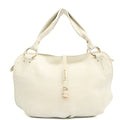 Celine Tote Vintage Tote in White, Box Calfskin