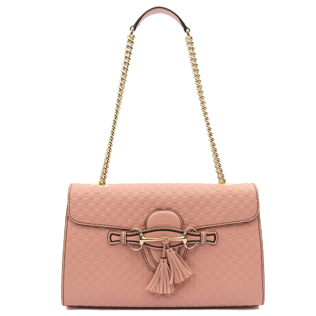 Gucci Emily Shoulder Bag in Pink, Guccissima