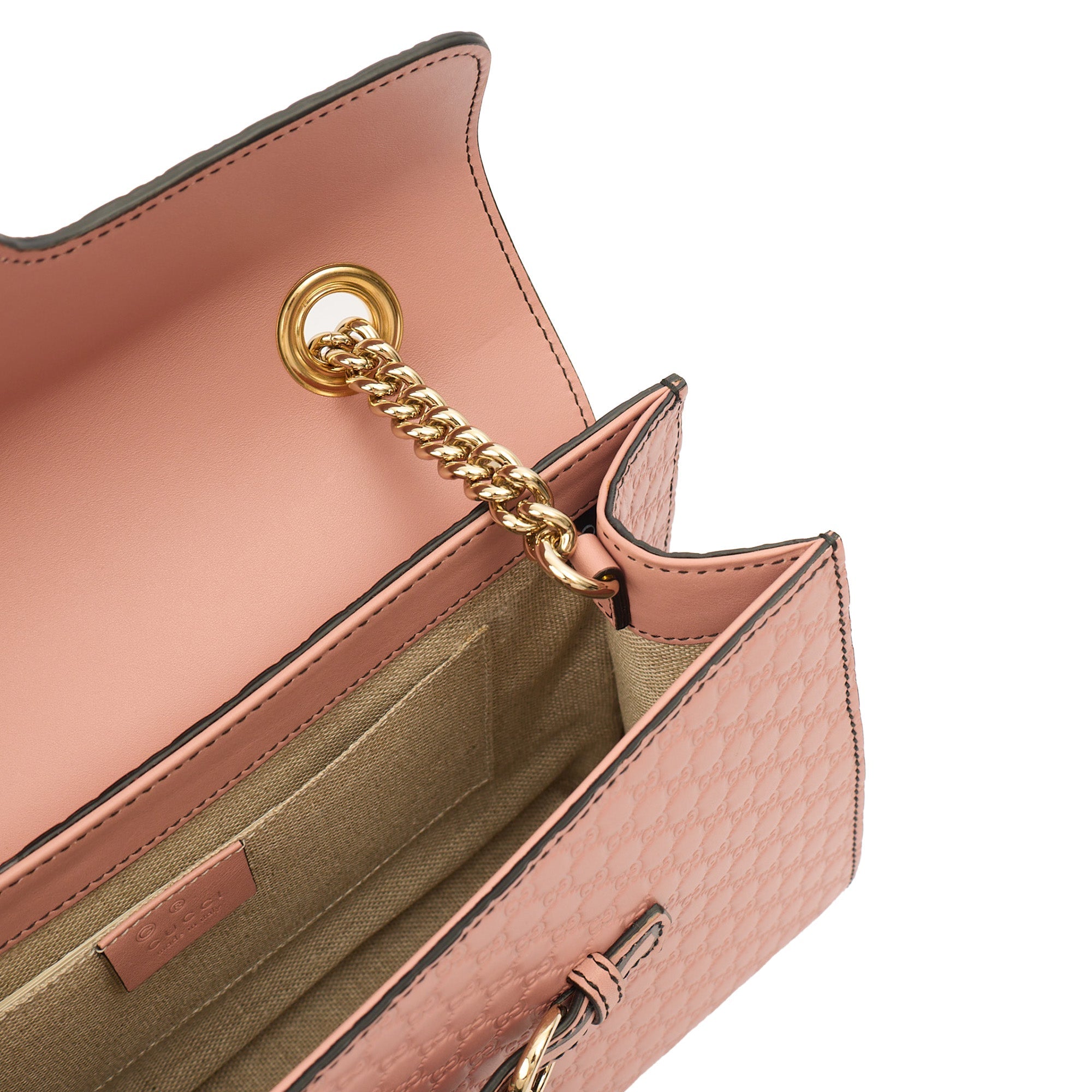 Gucci Emily Shoulder Bag in Pink, Guccissima