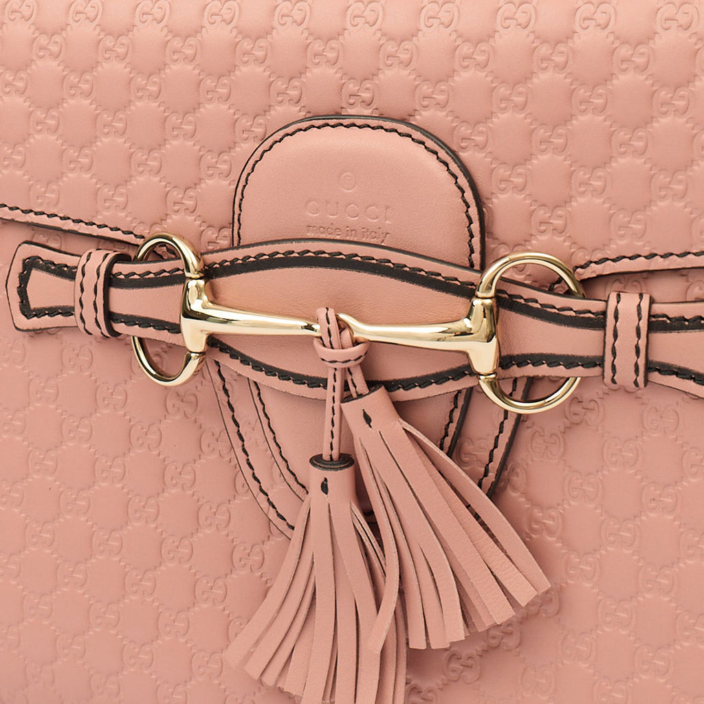 Gucci Emily Shoulder Bag in Pink, Guccissima