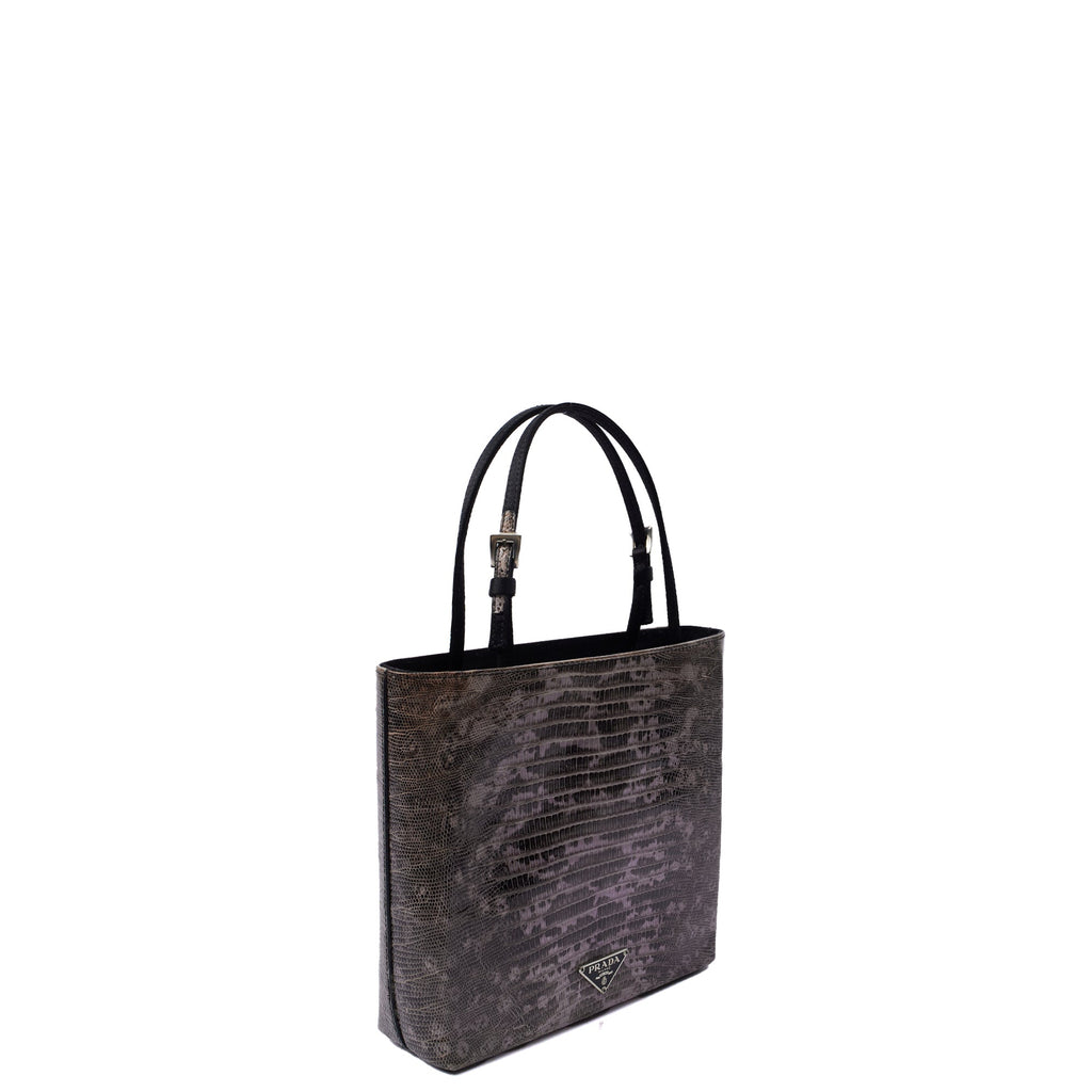 Prada Mini Bag Tote in Neutral, Leather
