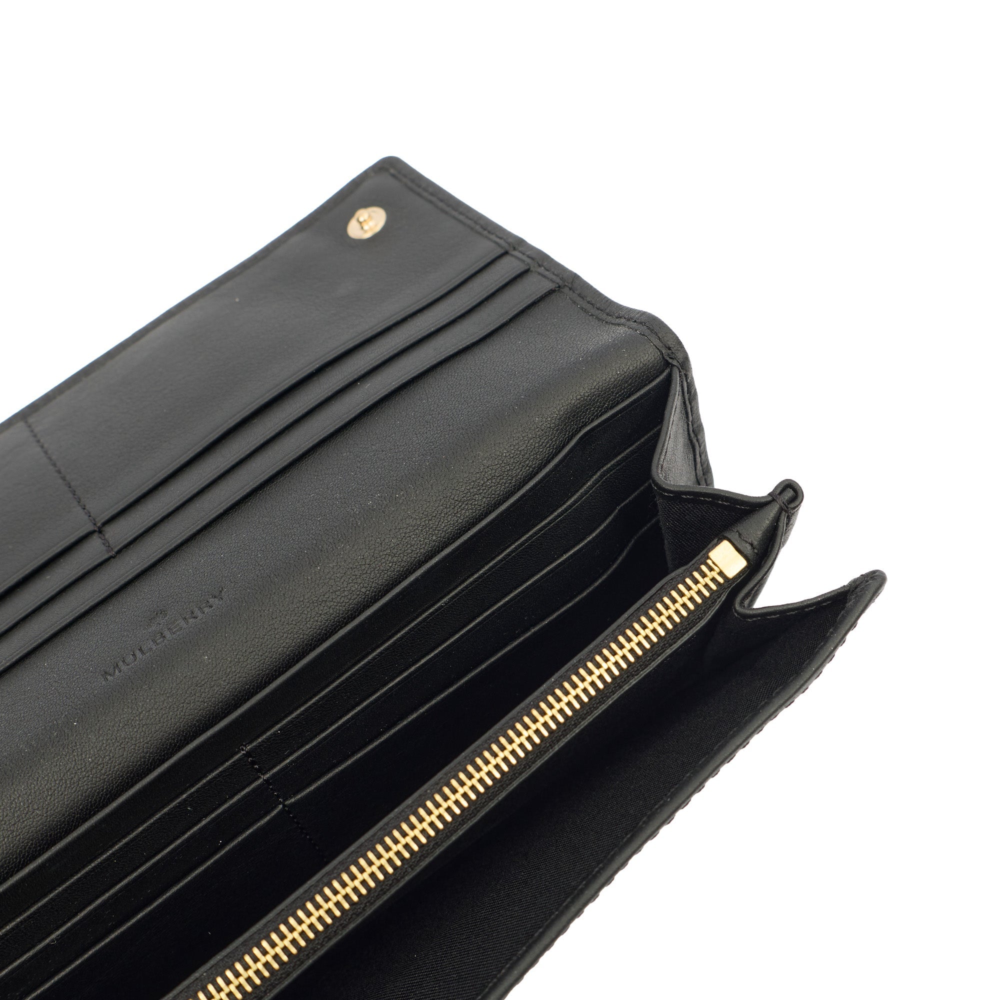 Mulberry Wallet Wallet in Black, Calfskin Leather