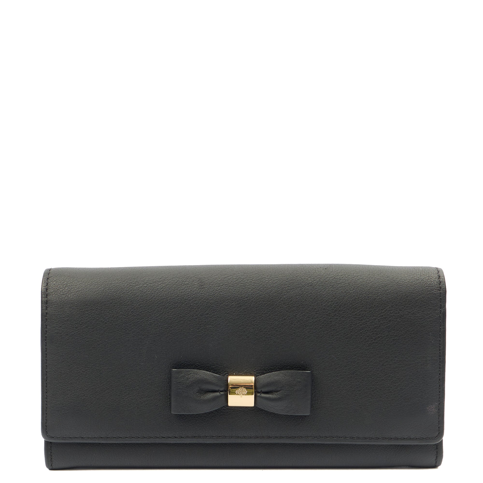 Mulberry Wallet Wallet in Black, Calfskin Leather
