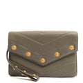 Chanel Clutch Pouch Wristlet in Grey, Lambskin Leather