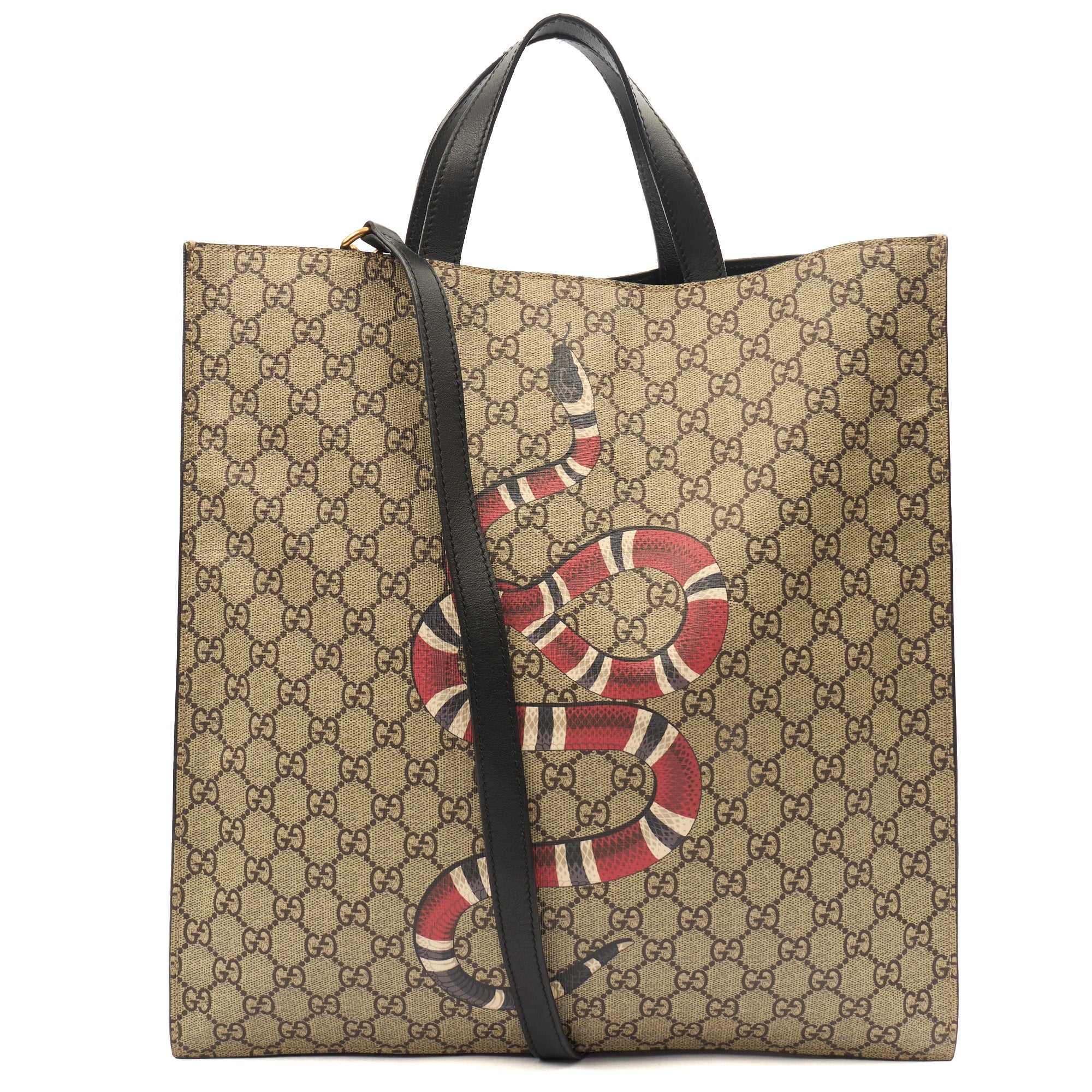 Gucci Tote Tote in GG Supreme, Leather