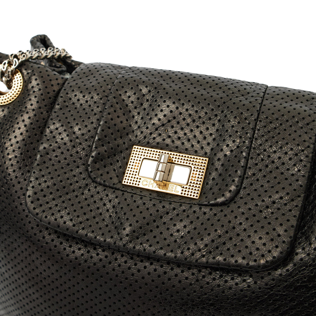 Chanel Shoulder Bag Drill Tote - Large in Black, Leather