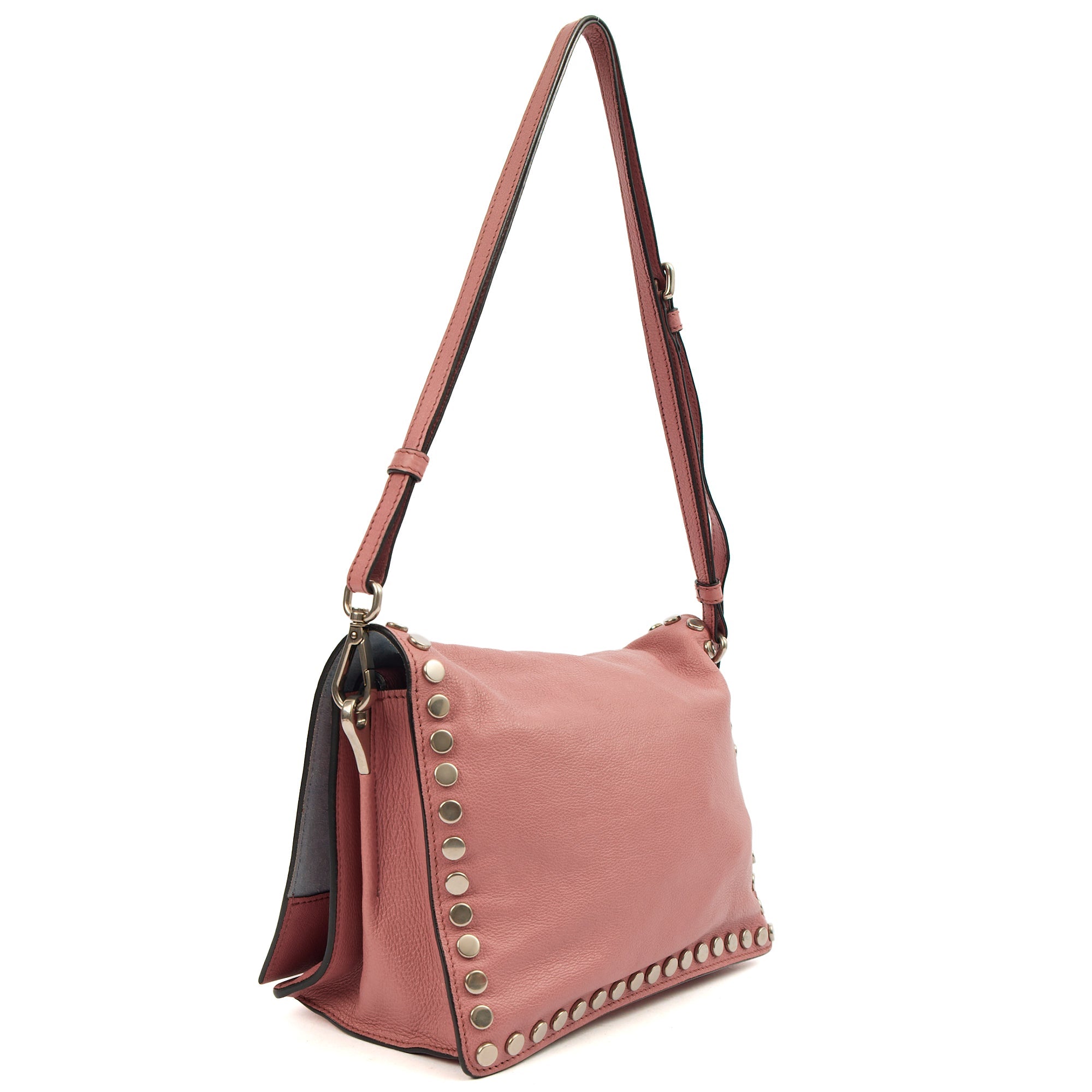 Prada Cross Body Buckle Tote  in Pink, Calfskin
