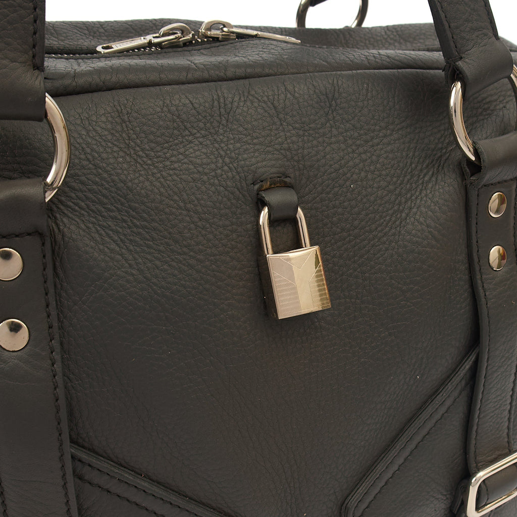 Saint Laurent Tote Tote in Dark Green, Calfskin Leather