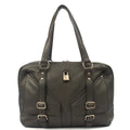 Saint Laurent Tote Tote in Dark Green, Calfskin Leather