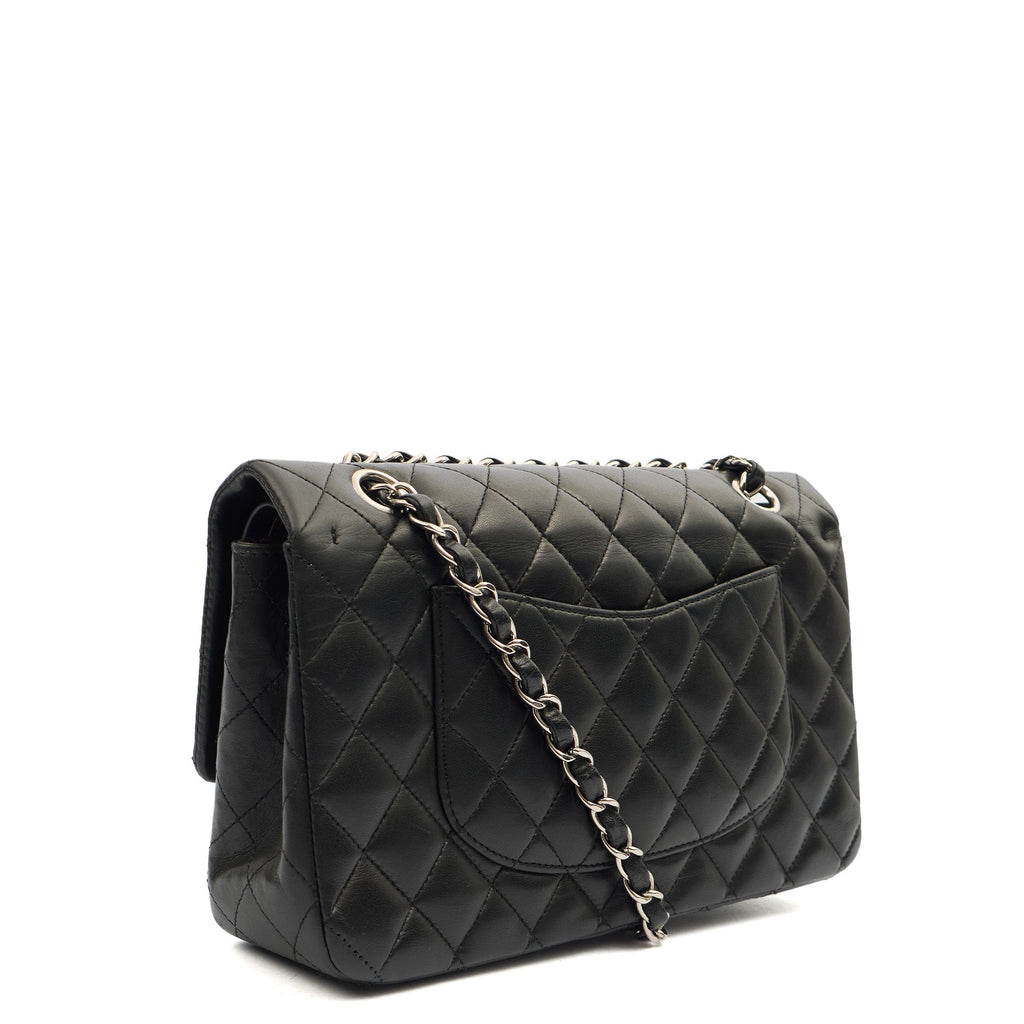 Chanel Shoulder Bag Classic Double Flap - Medium in Black, Lambskin Leather