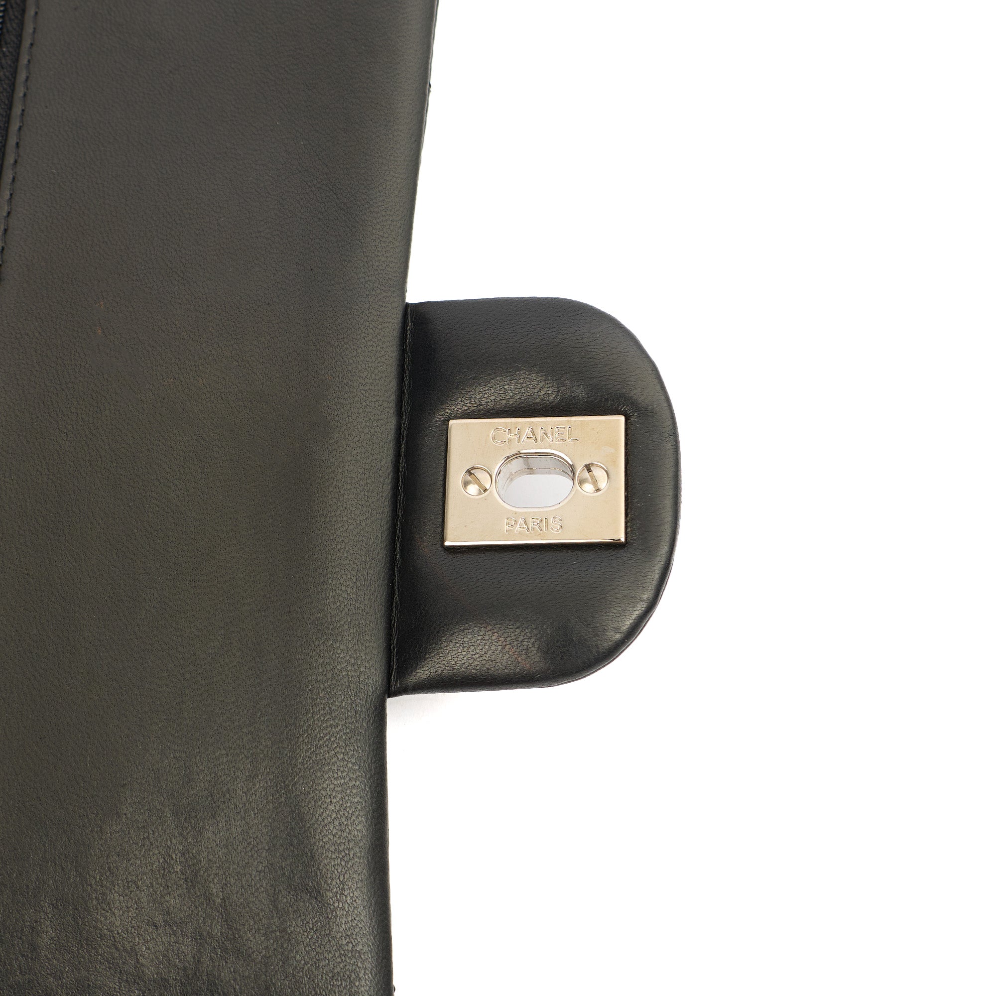 Chanel Shoulder Bag Classic Double Flap - Medium in Black, Lambskin Leather
