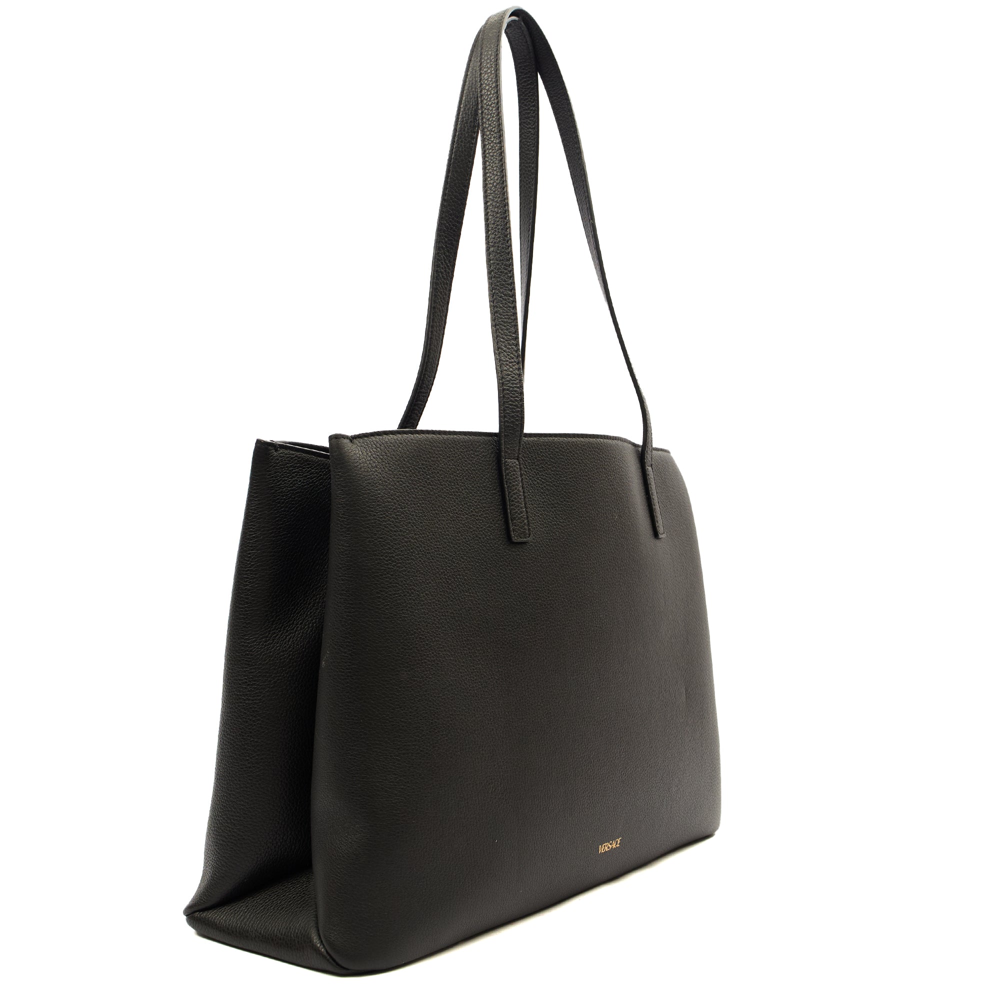 Versace Tote Virtus in Black, Leather