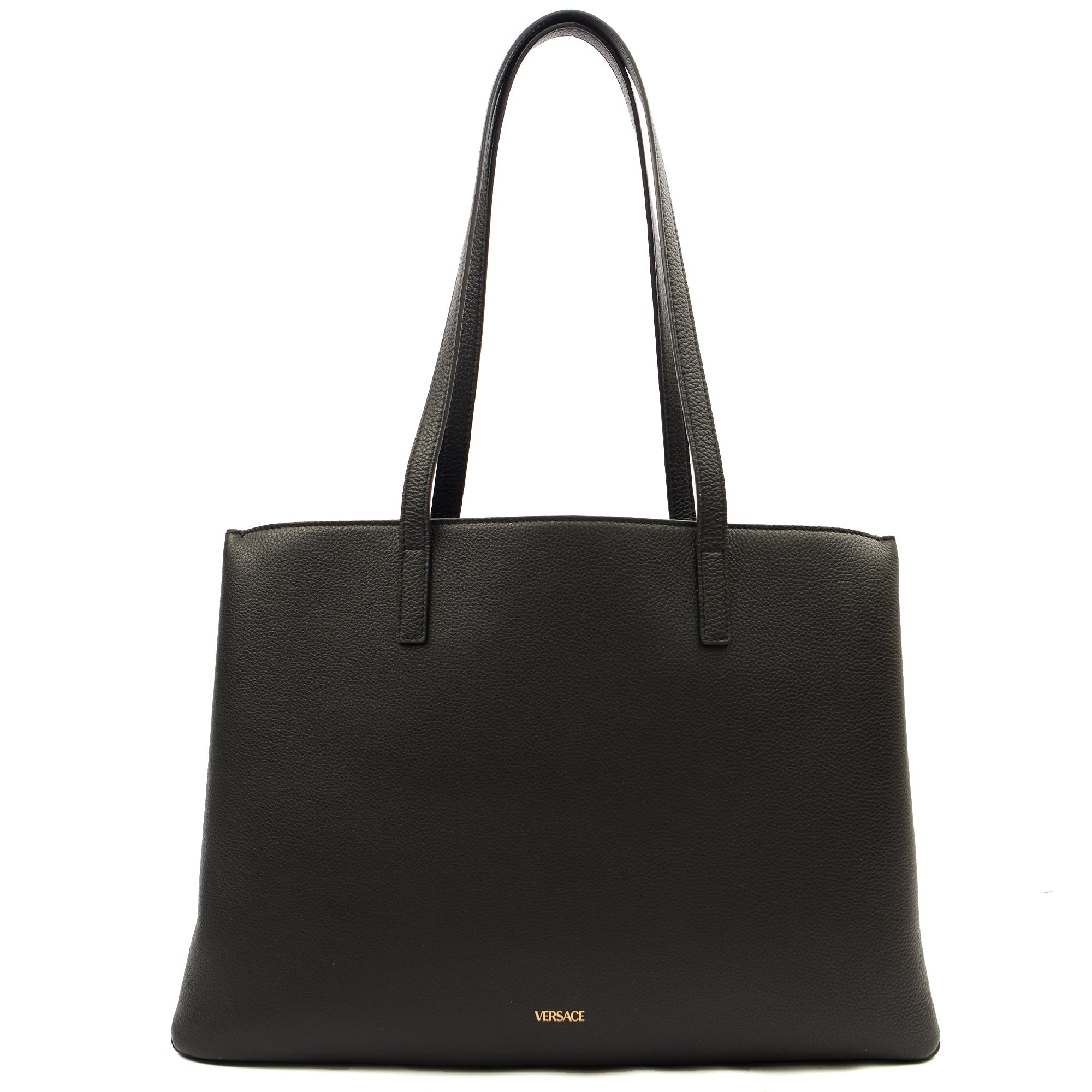 Versace Tote Virtus in Black, Leather